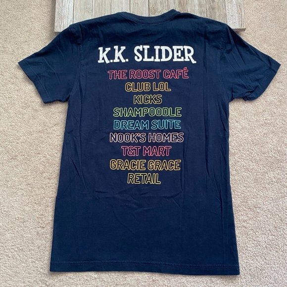 BoxLunch x Animal Crossing S K.K. Slider Double Sided Graphic T-Shirt Nintendo - Picture 5 of 12